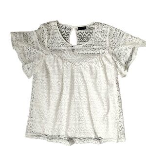 City Chic White Lace Blouse
